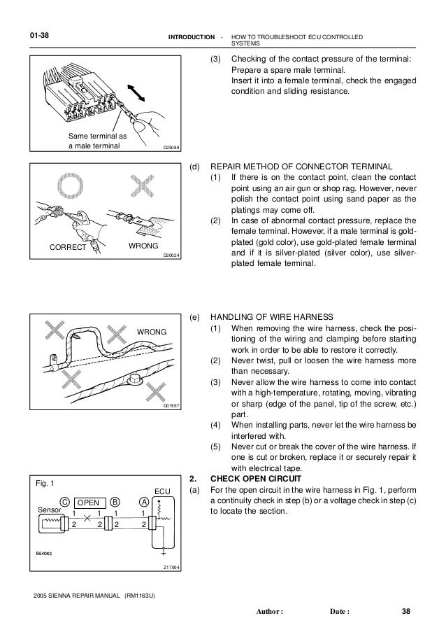 1998 Toyota Sienna Repair Manual Download Free